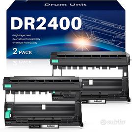 2 pezzi DR2400 Tamburo Compatibile Brother