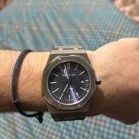 Orologio quadrante blu automatico