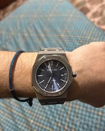 Orologio quadrante blu automatico