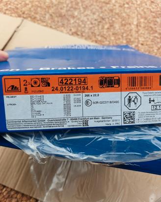 dischi freno anteriori ATE per peugeot,citroen, Ds