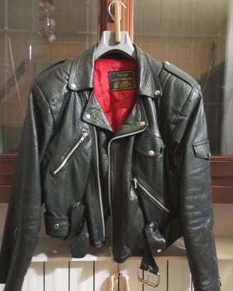 chiodo in pelle vintage 