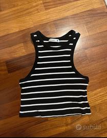 Top t-shirt a righe estivo da donna