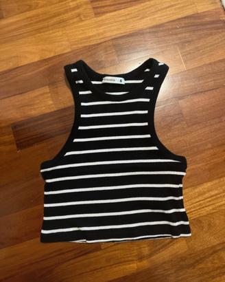 Top t-shirt a righe estivo da donna