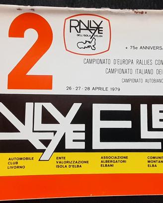 Rally Isola D'elba 1979 elenco iscritti 
