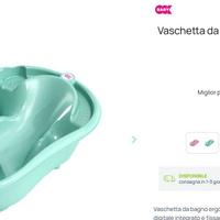Vasca per bagnetto neonato