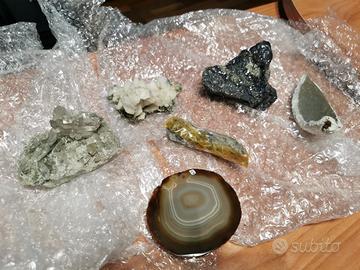 Collezione minerali vari