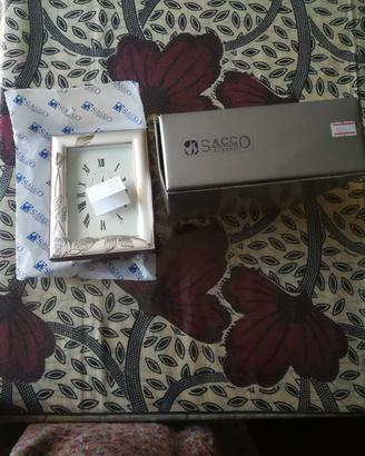 Orologio cornice argento nuovo