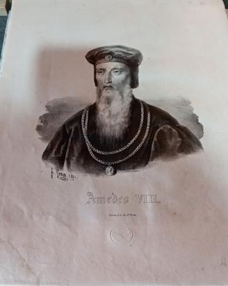 Ritratto stampa Amedeo VIII Gonin 1831