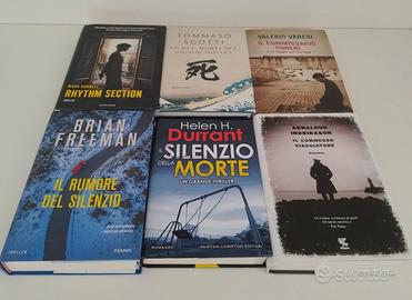 Lotto 6 Libri Romanzi Thriller Gialli Vari Autori
