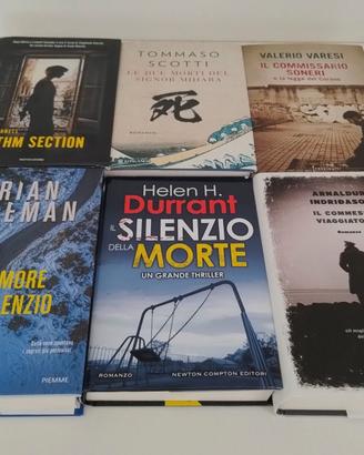 Lotto 6 Libri Romanzi Thriller Gialli Vari Autori