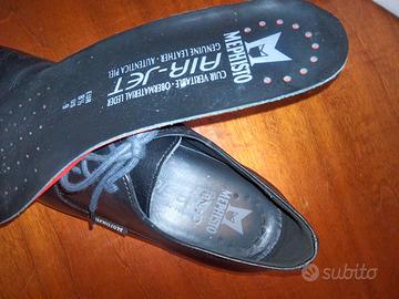 Scarpe Mephisto N.8,5 (42,5) da uomo, nero