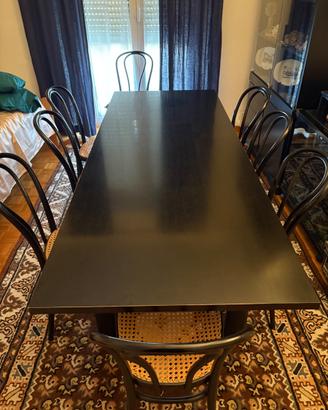 Tavolo Cassina le Courbuoisier LC6 - sedie Thonet