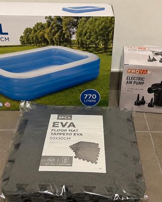 Kit piscina completo – Usato una sola volta –