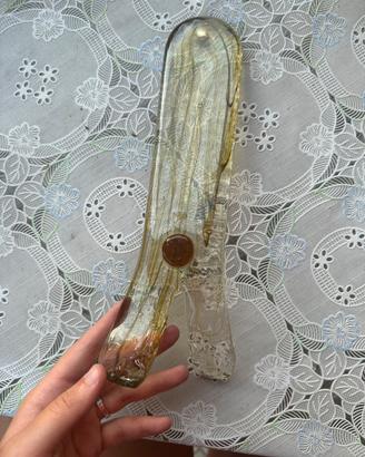 Pezzo di lampada in vetro di murano