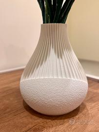 Vaso bianco moderno minimal – altezza 15 cm