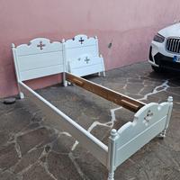 2 x Letto singolo in legno massiccio