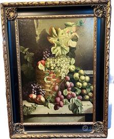 Dipinto di Luigi Basile, "frutta", inizio ‘900