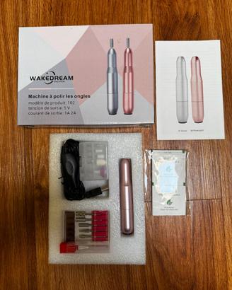 Lima/Fresa elettrica unghie WakeDream kit manicure