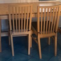 Tavolo Ikea Nordviken con 4 sedie Nasinge