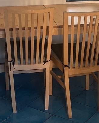 Tavolo Ikea Nordviken con 4 sedie Nasinge