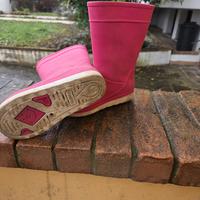 Stivali da pioggia bambina rosa – Buone condizioni