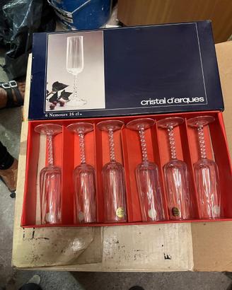 Stock 46 Bicchieri in Cristallo d'Arques Nemours c