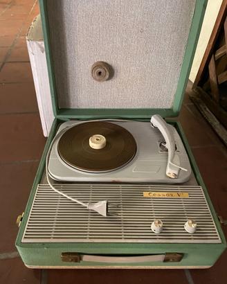 Giradischi vintage da sistemare e dischi 45 giri