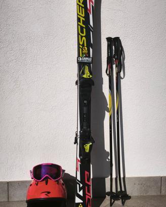 set sci modello Junior  con caschetto e maschera 