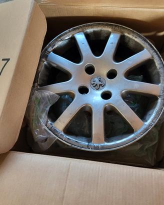 coppia cerchi pegeout r16 originali 206 gti. 