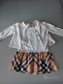 vestito bianco Burberry 