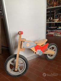 Bici bambino senza pedali in legno