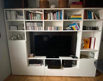 Libreria laccata bianca