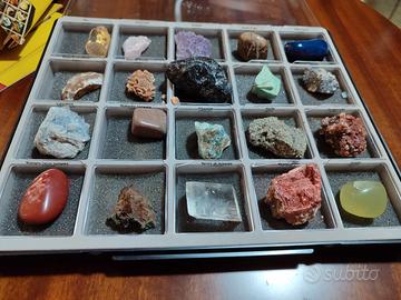 Collezione Completa ,Minerali e Gemme 20 pz