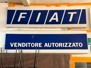 Insegne Fiat Venditore autorizzato vintage