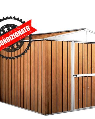 Casetta da giardino in acciaio 276x260cm fin legno