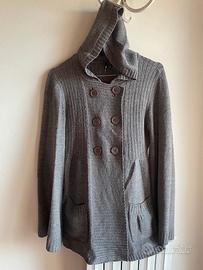 Cardigan con cappuccio tg M-L