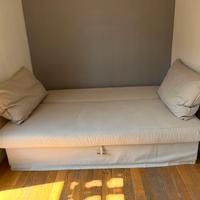 Divano letto matrimoniale Ikea beige