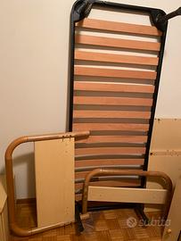 Letto singolo legno con testiera
