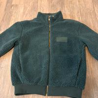 Giacca in pile Louis Vuitton verde taglia L