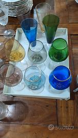 Set bicchieri colorati