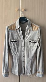 Camicia  Rinascimento scamosciata,  tg. S