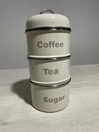 Set Barattoli Vintage "Coffee, Tea, Sugar"