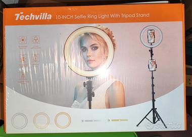 Selfie Ring 10" NUOVO con treppiede 