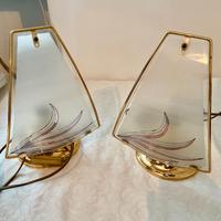 Lampade abat jour vetro - come nuove