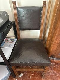 Set di due sedie da antiquariato