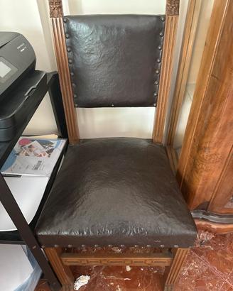 Set di due sedie da antiquariato