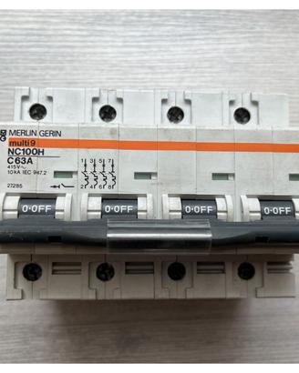 Interruttore Merlin Gerin NC100H C63A 4 poli