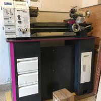 tornio OPTIMUM  OPTiturn  TU2506 con  basamento