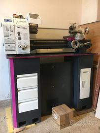 tornio OPTIMUM  OPTiturn  TU2506 con  basamento