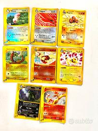 Lotto carte pokemon rare